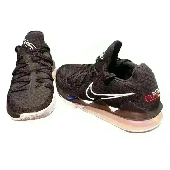 Nike LeBron 17 Low Men's Basketball Shoes Black - Size 7 - Picture 3 of 10